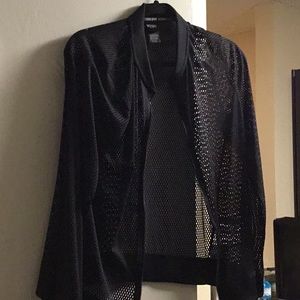 Victoria sport black netted jacket size small